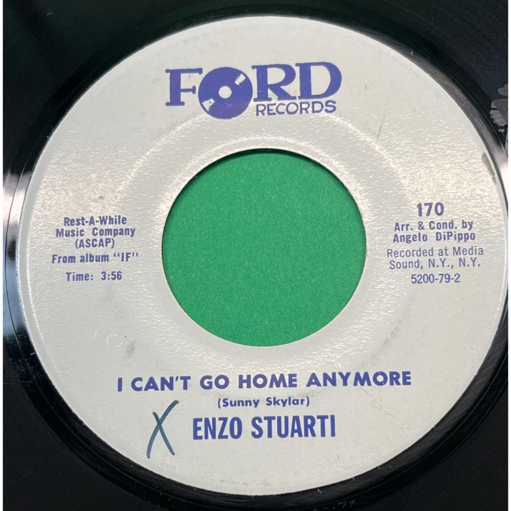 Enzo Stuarti They'll Remember the Kindness / I Can't Go Home 45 Pop Vocal Promo